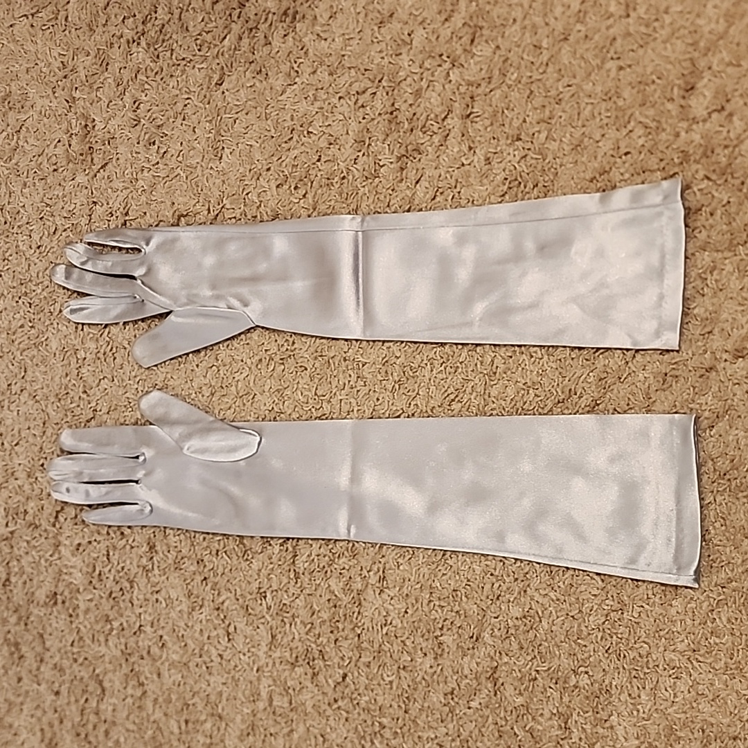 Silver Opera Gloves